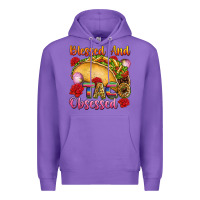 Purple Blessed and taco obsessed Mexico Premium Hoodie - FaDigitalArtStudio