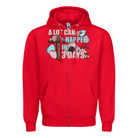 Red Easter Day A lot can happen in 3 days Zipper Hoodie - CowGirlArtShop