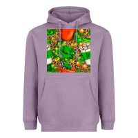 Lavender coffee cups st. patrick's day with leopard seamless pattern bbs Heavyweight Hoodie - BundleAndBundleShop