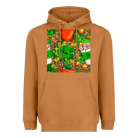 Meerkat coffee cups st. patrick's day with leopard seamless pattern bbs Heavyweight Hoodie - BundleAndBundleShop
