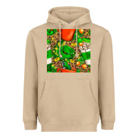 Mushroom coffee cups st. patrick's day with leopard seamless pattern bbs Heavyweight Hoodie - BundleAndBundleShop
