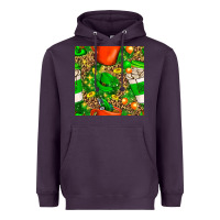 Plum coffee cups st. patrick's day with leopard seamless pattern bbs Heavyweight Hoodie - BundleAndBundleShop
