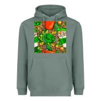 Sage coffee cups st. patrick's day with leopard seamless pattern bbs Heavyweight Hoodie - BundleAndBundleShop