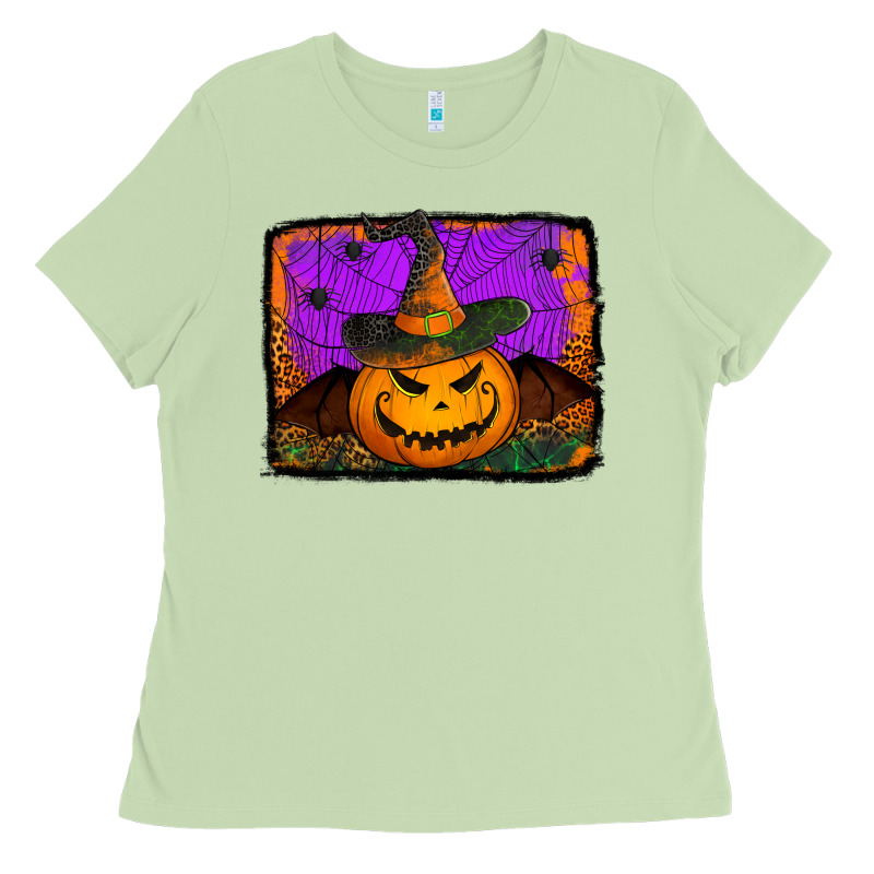 Jack O' Lantern Pumpkin Ladies Tee by Jasminsmagicworld | Teevron