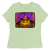 Matcha jack o' lantern pumpkin Ladies Tee - Jasminsmagicworld