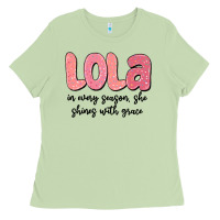 Matcha lola in every season, she shines with grace Ladies Tee - MaliasSmallBusiness