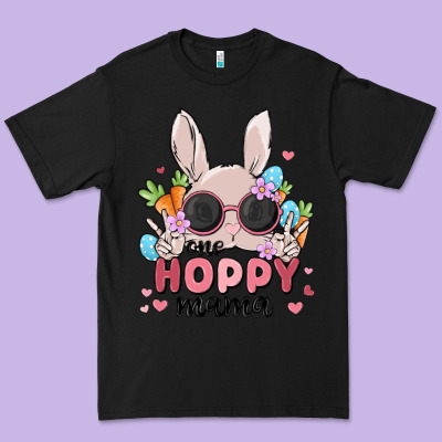 One Hoppy Mama Premium Tee Designed By Maliassmallbusiness