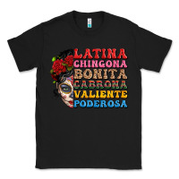 Black mexican sugar skull latina chingona bonita Classic Tee - LillyAllenDesigns