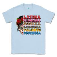 Dusty Blue mexican sugar skull latina chingona bonita Classic Tee - LillyAllenDesigns