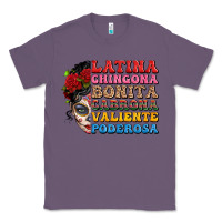 Lavender mexican sugar skull latina chingona bonita Classic Tee - LillyAllenDesigns