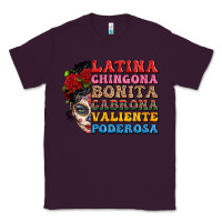 Plum mexican sugar skull latina chingona bonita Classic Tee - LillyAllenDesigns