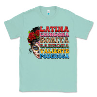 Seafoam mexican sugar skull latina chingona bonita Classic Tee - LillyAllenDesigns