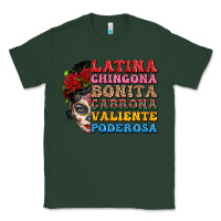 Sports Green mexican sugar skull latina chingona bonita Classic Tee - LillyAllenDesigns