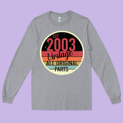 16th Birthday Gift Vintage 2003 Long Sleeve Tee Designed By Bettercallsaul