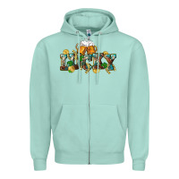 Seafoam Lucky beers St. Patrick's Day Zipper Hoodie - CowGirlArtShop