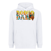 White Western Rodeo Dad Heavyweight Hoodie - BundleAndBundleShop