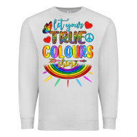 Dove Grey Let Your True Colours Shine Premium Sweatshirt - BundleAndBundleShop