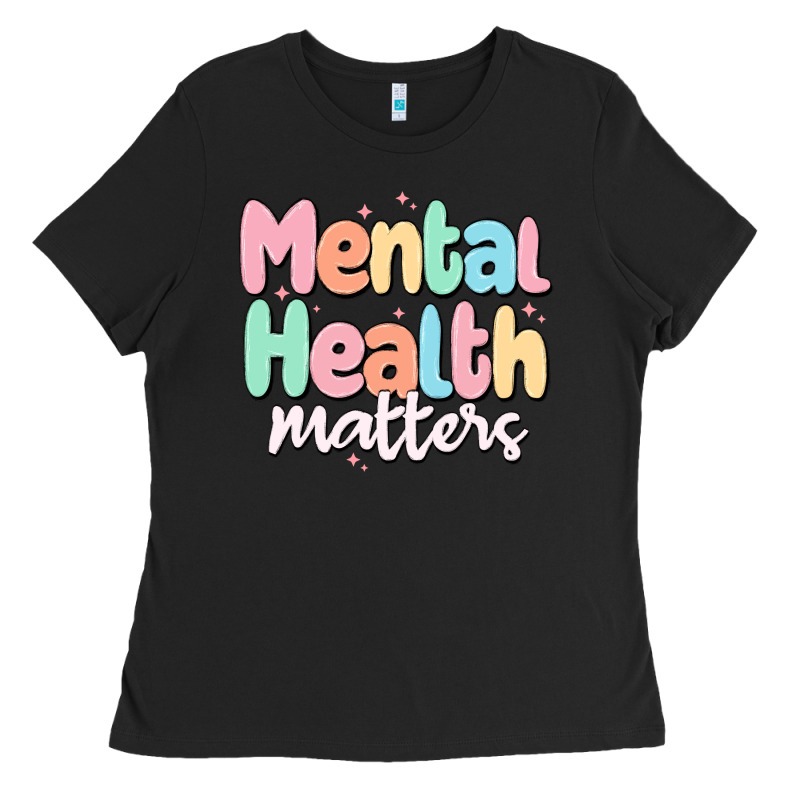 Mental Health Matters Ladies Tee by MaliasSmallBusiness | Teevron