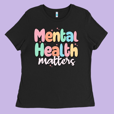 Mental Health Matters Ladies Tee Designed By Maliassmallbusiness