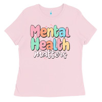 Bubblegum Pink mental health matters Ladies Tee - MaliasSmallBusiness