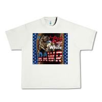 Pistachio Western Red White Rawr Dinosaur Urban Heavy Tee - LillyAllenDesigns