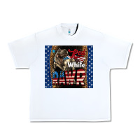 White Western Red White Rawr Dinosaur Urban Heavy Tee - LillyAllenDesigns