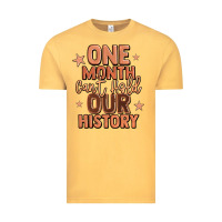 Vintage Mustard one month can't hold our history Vintage Tee - LillyAllenDesigns
