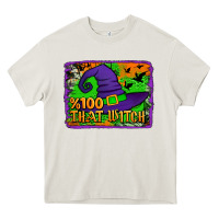 Cream Witch's Hat 100 That Witch Heavy Core Tee - Jasminsmagicworld