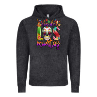 Vintage Black dia de los muertos Vintage Hoodie - LillyAllenDesigns