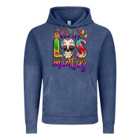 Vintage Denim dia de los muertos Vintage Hoodie - LillyAllenDesigns
