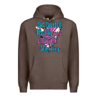 Coffee The Thunder Rolls And The Lıghtnıng Strikes Premium Hoodie - JahusDesignShop