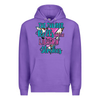 Purple The Thunder Rolls And The Lıghtnıng Strikes Premium Hoodie - JahusDesignShop