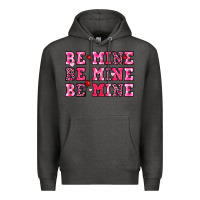 Charcoal Heather be mine Premium Hoodie - OliviaCreatesArt