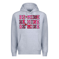 Heather Grey be mine Premium Hoodie - OliviaCreatesArt
