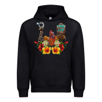 Black farm life rooster Urban Hoodie - SublimationCraftShop