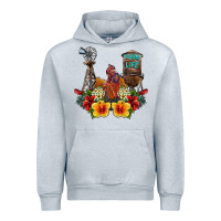 Heather Grey farm life rooster Urban Hoodie - SublimationCraftShop