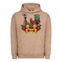Pigment Burro farm life rooster Urban Hoodie - SublimationCraftShop