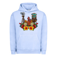 Pigment Grape Ice farm life rooster Urban Hoodie - SublimationCraftShop