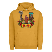 Pigment Peanut Butter farm life rooster Urban Hoodie - SublimationCraftShop