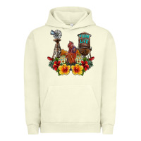 Pigment Pistachio farm life rooster Urban Hoodie - SublimationCraftShop