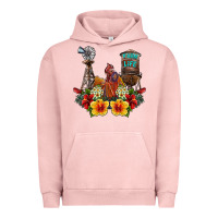 Pigment Salmon farm life rooster Urban Hoodie - SublimationCraftShop
