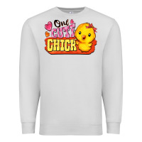 Dove Grey one cute chick Premium Sweatshirt - FaDigitalArtStudio