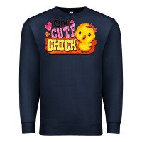 Navy one cute chick Premium Sweatshirt - FaDigitalArtStudio