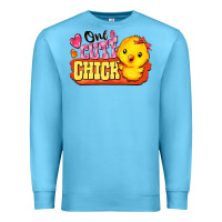 Ocean Blue one cute chick Premium Sweatshirt - FaDigitalArtStudio