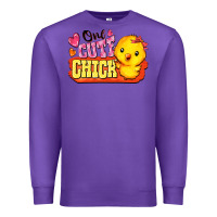 Purple one cute chick Premium Sweatshirt - FaDigitalArtStudio