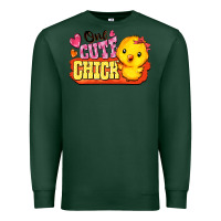 Sports Green one cute chick Premium Sweatshirt - FaDigitalArtStudio