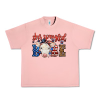 Salmon Western Star Spangled Baby Cow Urban Heavy Tee - LillyAllenDesigns