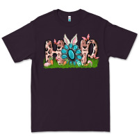 Plum hop rabbit Premium Tee - MaliasSmallBusiness