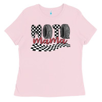 Bubblegum Pink moto mama Ladies Tee - MaliasSmallBusiness