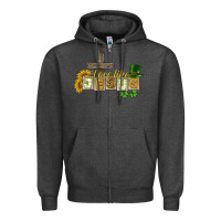 Charcoal Heather Love like Jesus St. Patrick's Zipper Hoodie - CowGirlArtShop
